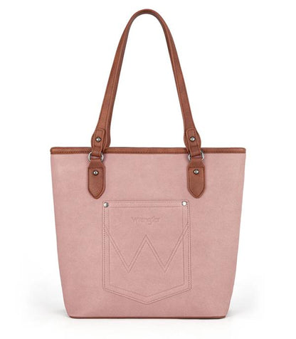 Wrangler Logo Waxed Canvas Tote